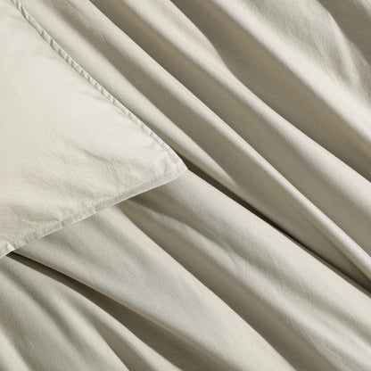Calvin Klein Washed Percale Cotton Solid Comforter Set
