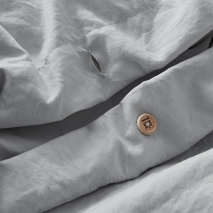 Natural Loft Oversized Comforter Set - Glacier Gray