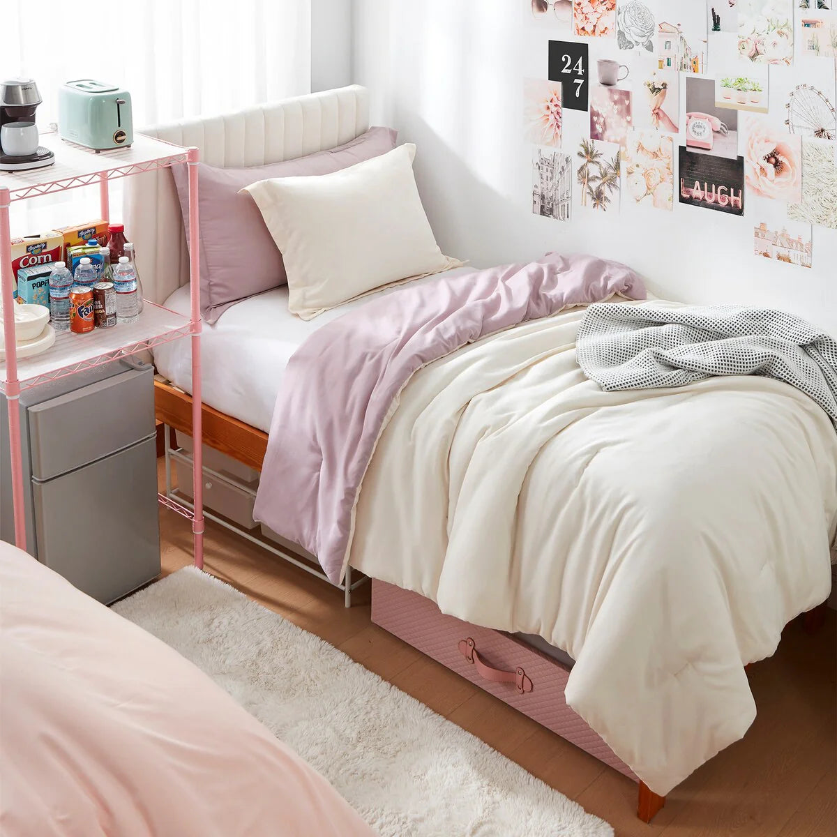 Dorm Haul? - Cozy College Comforter Set - Twin XL Reversible Bedding