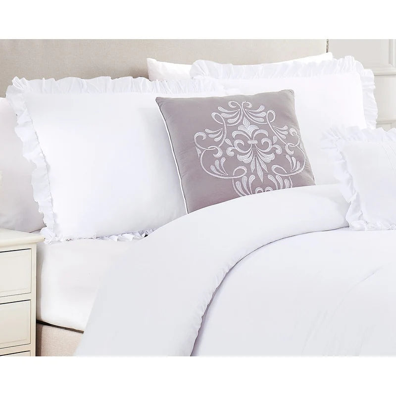 Portland Ruffled Washed Comforter Set