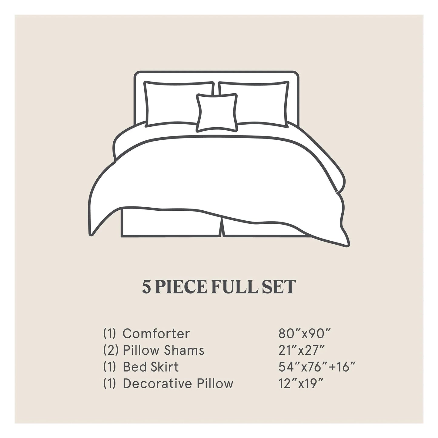 Paseo Road Highland Lodge Olive Brown Rustic Bedding 5 Piece Comforter Set with Bed Skirt, Shams, & Accent Pillow