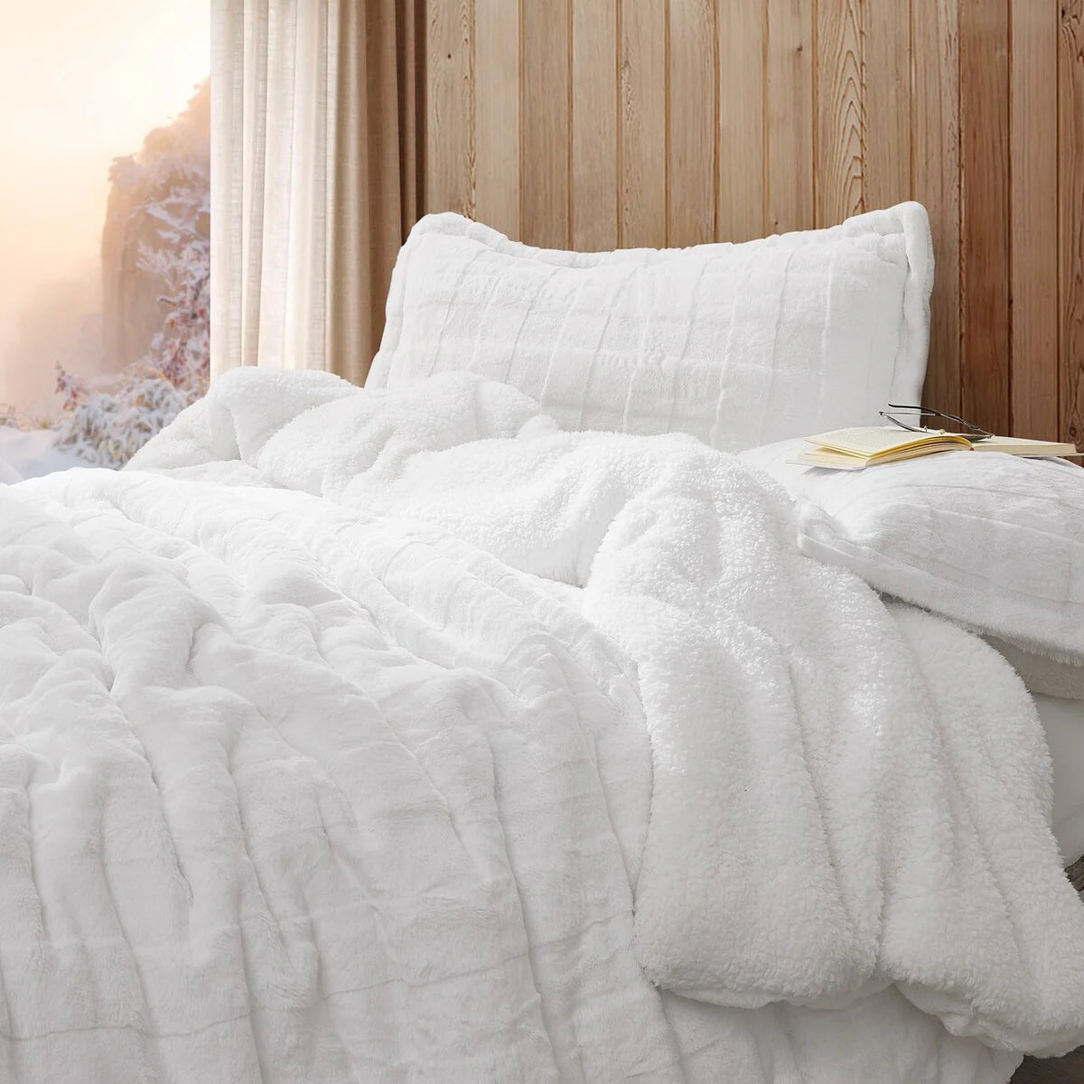 Cut n Sew Chunky Bunny - Coma Inducer? Oversized Comforter Set - White