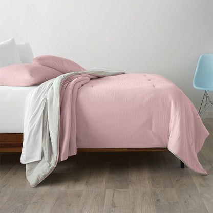 Ella Jayne Reversible Brushed Microfiber Plush Down-Alternative Comforter Set