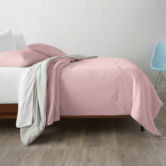 Ella Jayne Reversible Brushed Microfiber Plush Down-Alternative Comforter Set