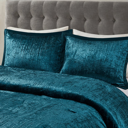 Madison Park Reagan 5 Piece Crinkle Velvet Comforter Set