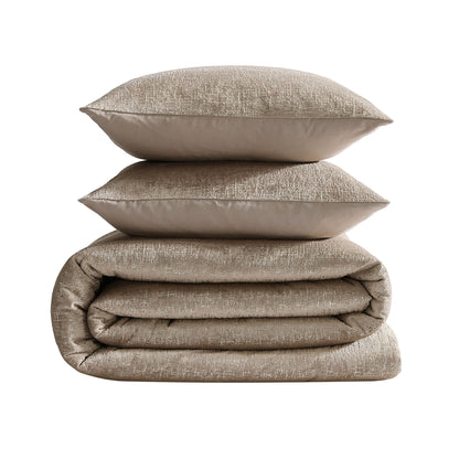 Kenneth Cole Banks Velvet Metallic Reversible Comforter Set