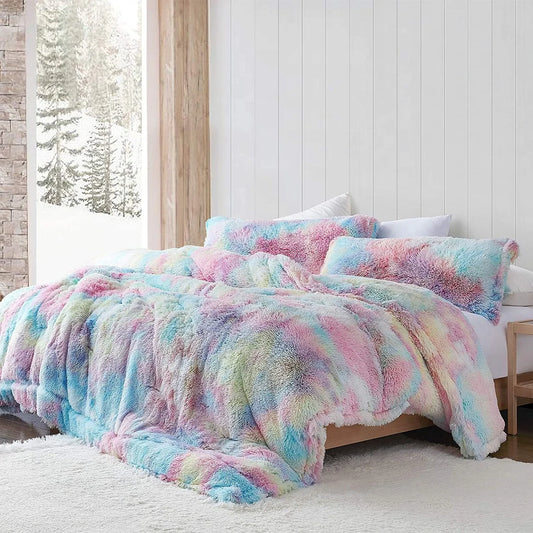 Unicorn Dreamz - Coma Inducer? Oversized Comforter Set - Buttercup Rainbow