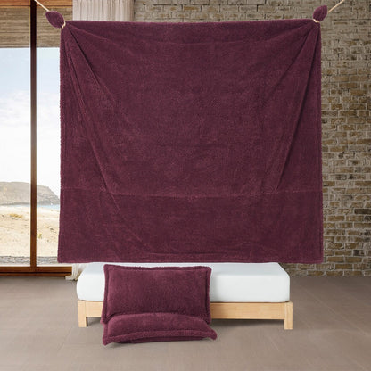 Unfluffin Believable - Coma Inducer? Oversized Comforter Set - Burgundy