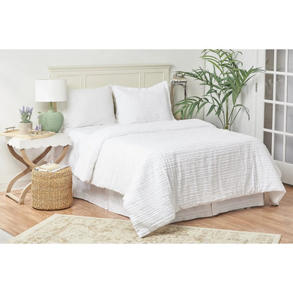 Eyelashes White 5 Piece Comforter Set
