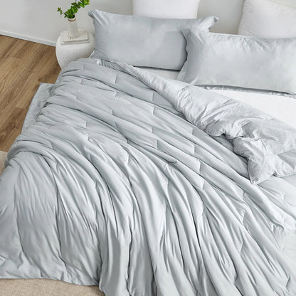 Ice Panda - Coma Inducer? Oversized Cooling Comforter Set - Glacier Gray