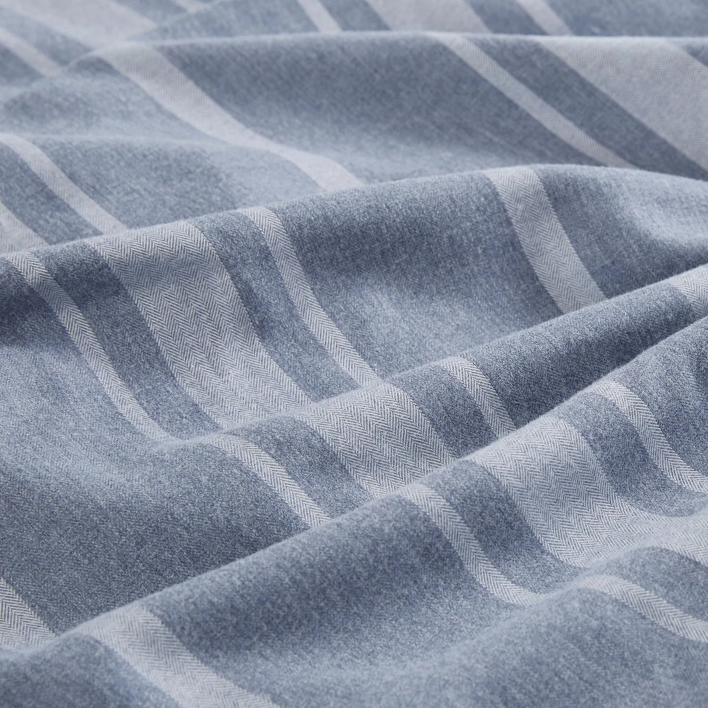 Beautyrest Kent 3 Piece Striped Herringbone Oversized Comforter Set