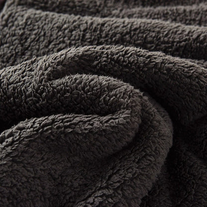 Ultra Plush Printed 3-piece Sherpa Borrego Comforter Set