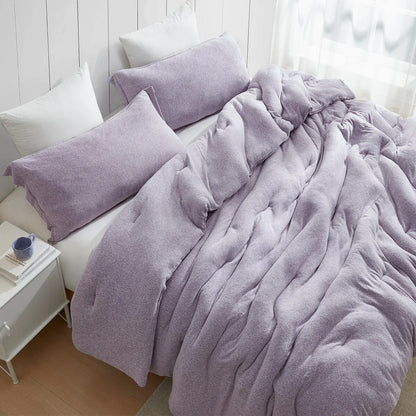 Sweater Weather? - Coma Inducer? Oversized Comforter Set - Snowy Purple