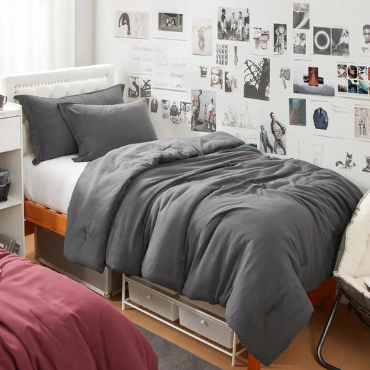 Dorm Haul? - Cozy College Comforter Set - Twin XL Bedding