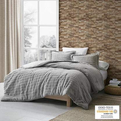 Madison Park Eve Faux Fur Comforter Set