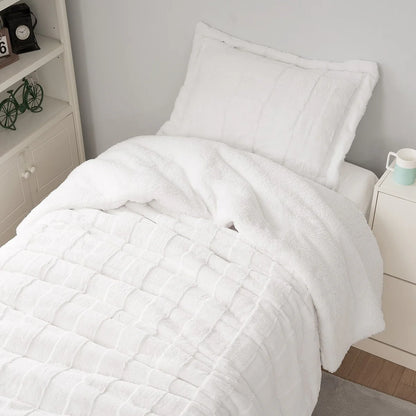 Cut n Sew Chunky Bunny - Coma Inducer? Oversized Comforter Set - White
