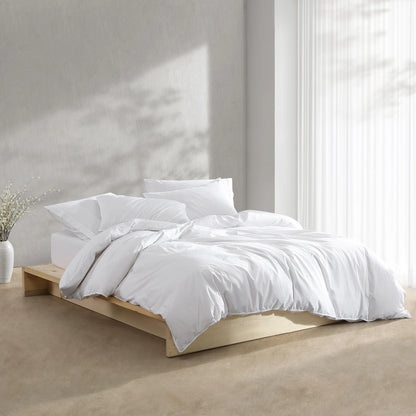 Calvin Klein Washed Percale Cotton Solid Comforter Set