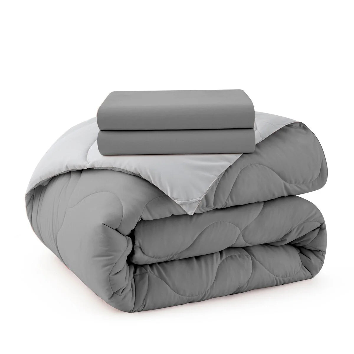 Lightweight Reversible Down Alternative Comforter Set