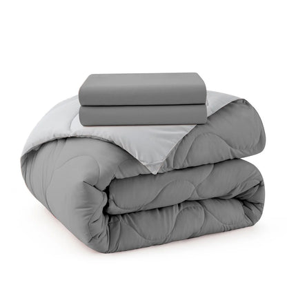 Lightweight Reversible Down Alternative Comforter Set