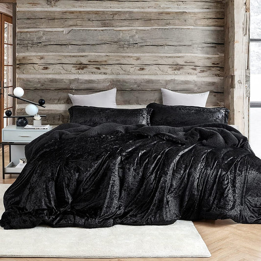 Velvet Crush - Coma Inducer? Oversized Comforter Set - Champagne Black