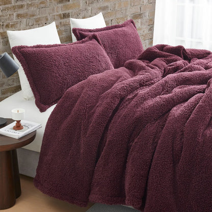 Unfluffin Believable - Coma Inducer? Oversized Comforter Set - Burgundy