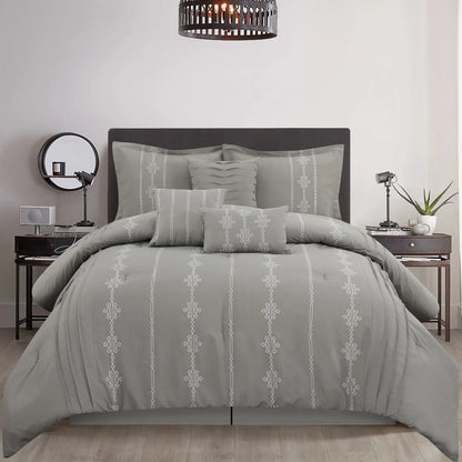 Nanshing Kiana Embroidered 7 Piece Comforter Set