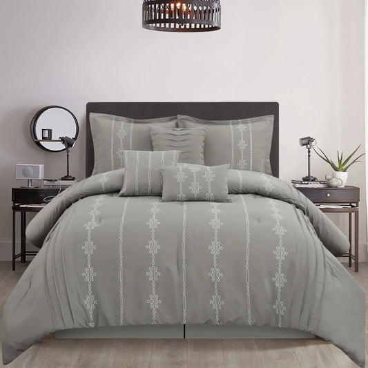 Nanshing Kiana Embroidered 7 Piece Comforter Set