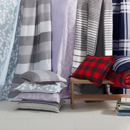 Serta Simply Clean Scott Plaid Antimicrobial Bedding Set with Sheets