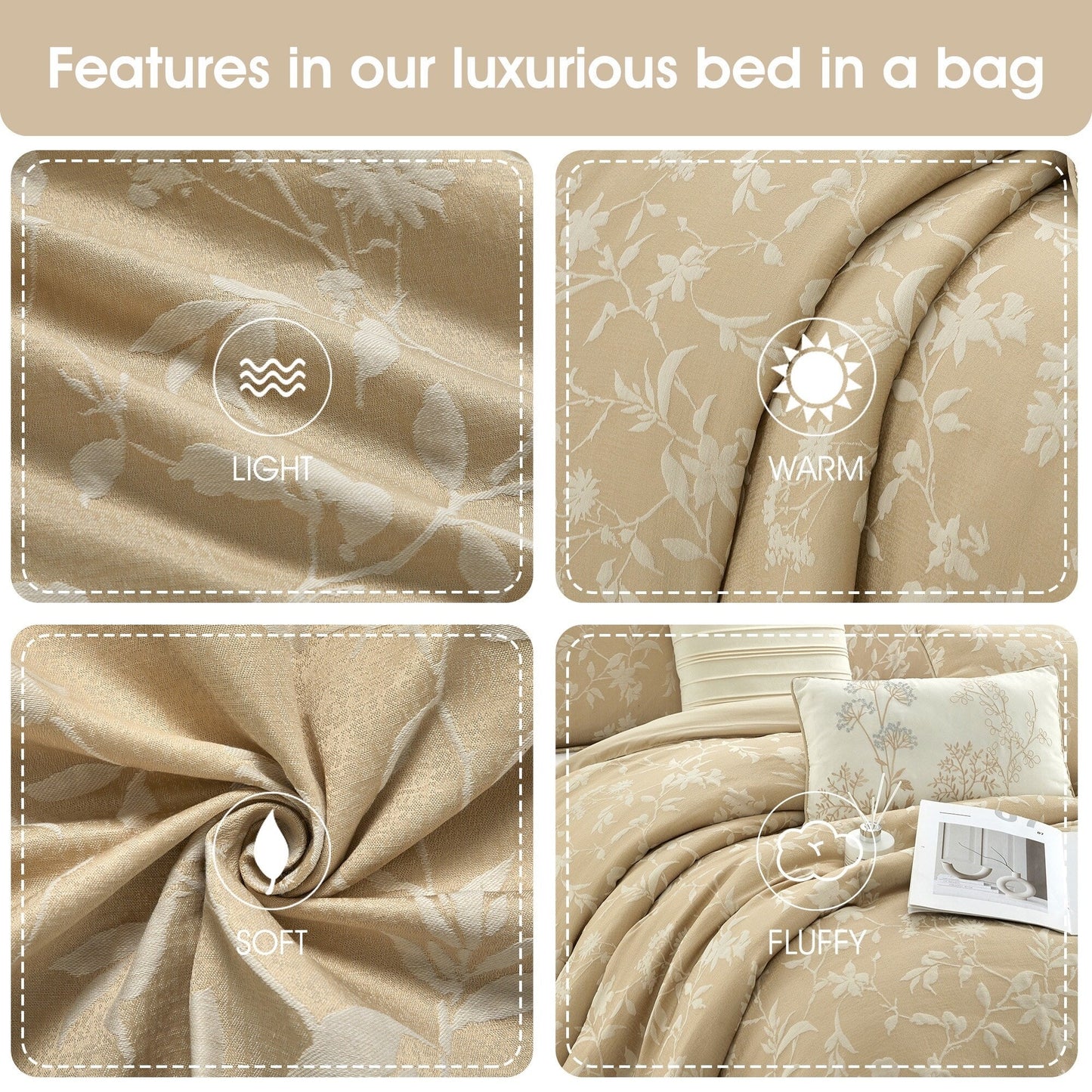 Nanshing Keoni 7 Piece Floral Comforter Set