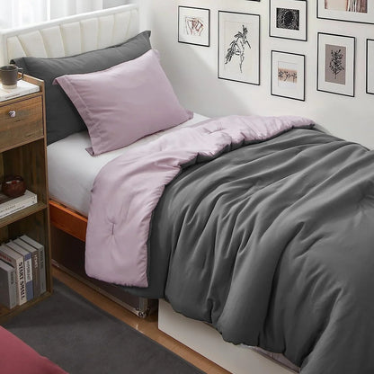 Dorm Haul? - Cozy College Comforter Set - Twin XL Reversible Bedding