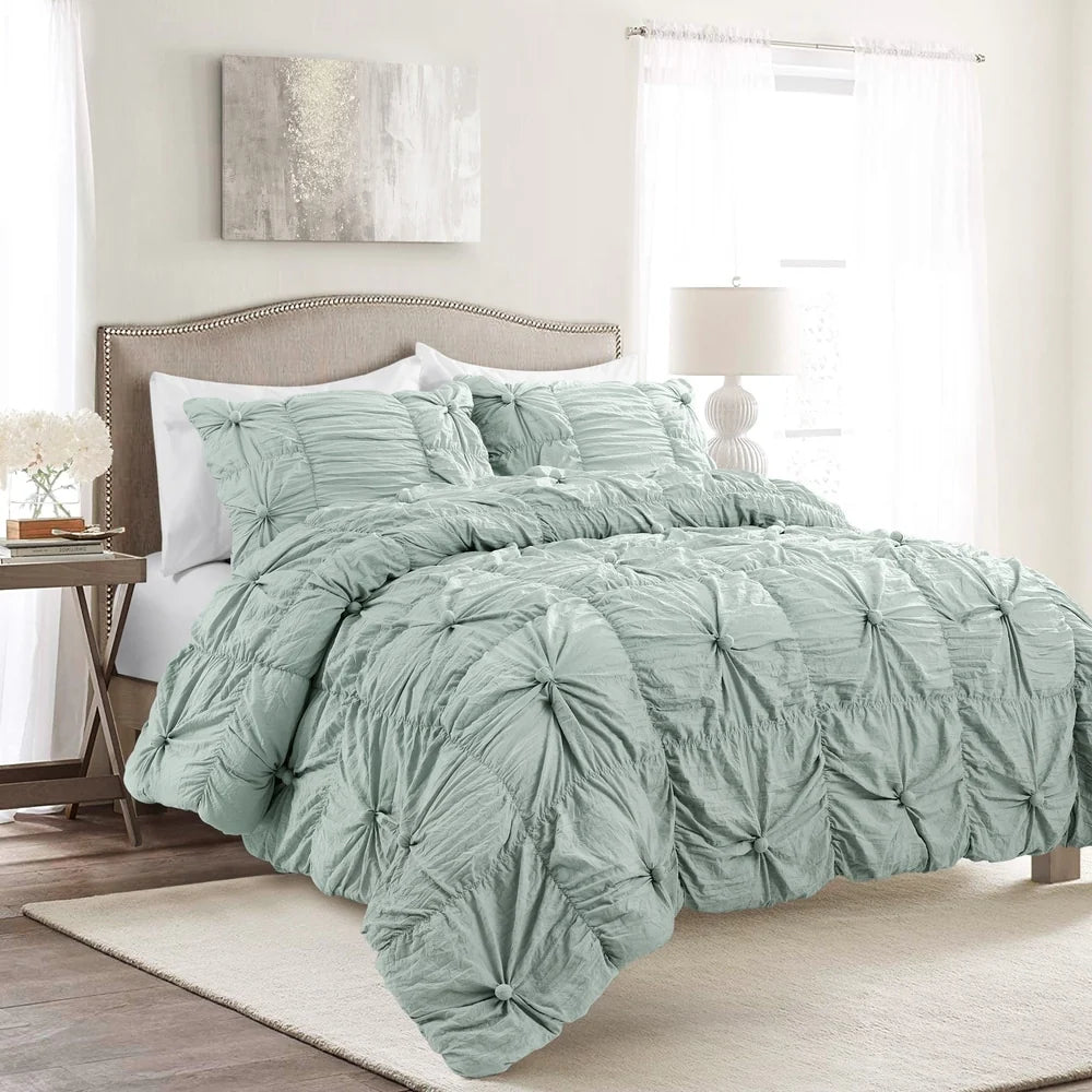 Lush Decor Bella Sabby Chic 3 Piece Comforter Set