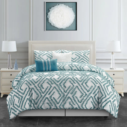 Nanshing Dessa 5-Piece Diamond Embroidery Comforter Set