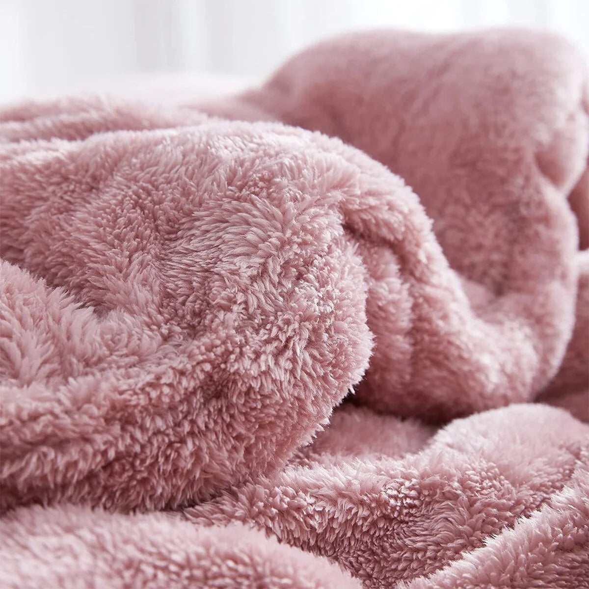 Coma Inducer? Oversized Plush Comforter - Sepia Rose