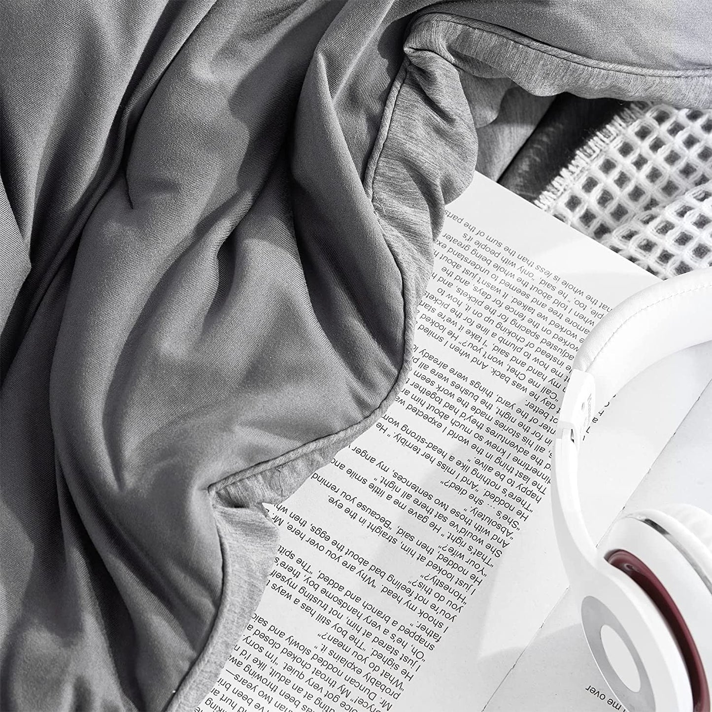 Yoga Pants? - Coma Inducer? Oversized Cooling Comforter Set - Steel Gray