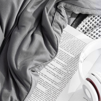 Yoga Pants? - Coma Inducer? Oversized Cooling Comforter Set - Steel Gray