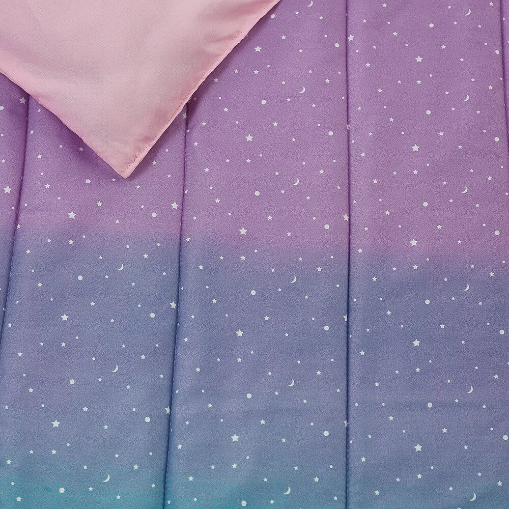 Jada Celestial Ombre Pink/Purple/Aqua Soft Microfiber Comforter Set