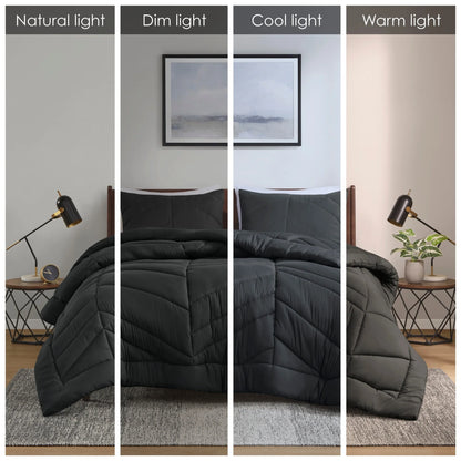 Intelligent Design Alden Quilted Chevron Comforter Set