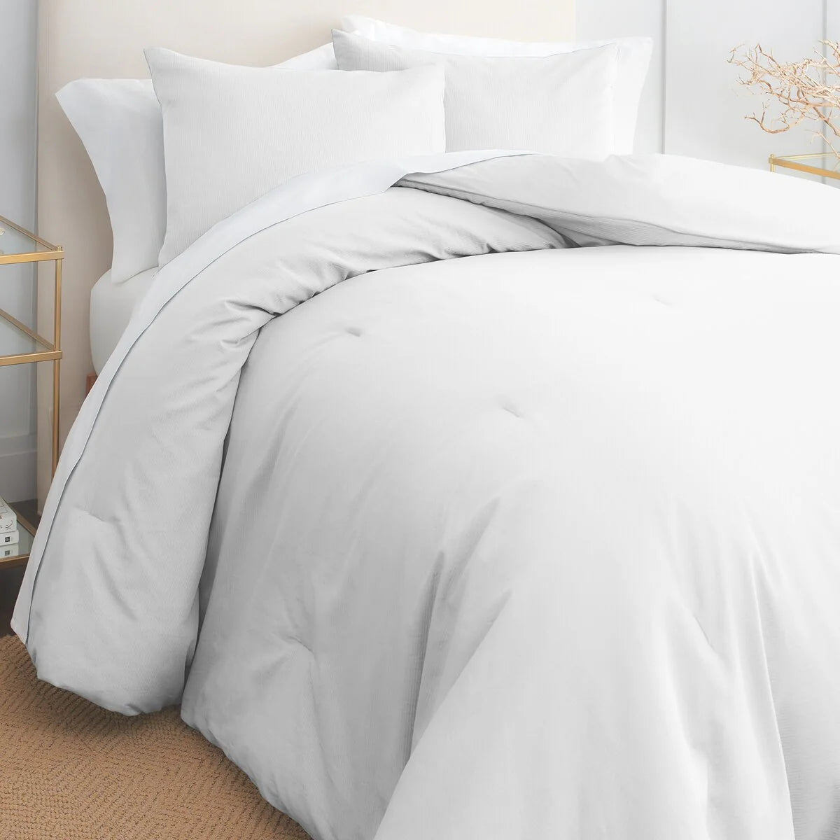 Gaiam? Relax 100% Cotton Garment Washed Ribbed 3pc Comforter Set