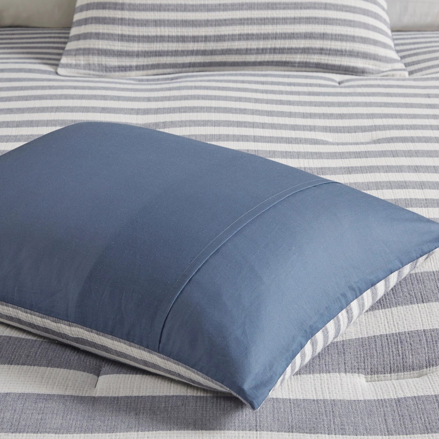 Harbor House Brooks 5 Piece Oversized Cotton Stripe Comforter Set