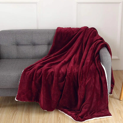 Elegant Comfort Reversible Sherpa Micro-Suede 3-Piece Comforter Set