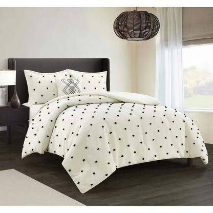 Nanshing Donna 4-Piece Polka Dots Comforter Set