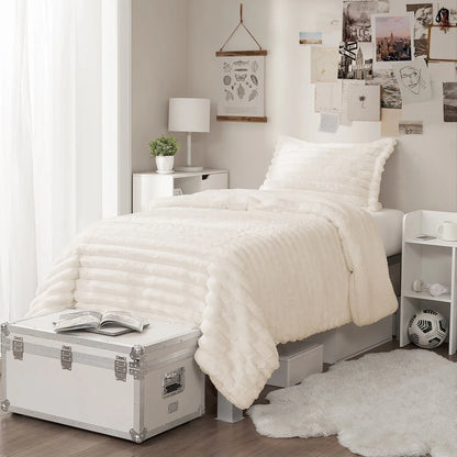 Roll Cakes Chunky Bunny - Coma Inducer? Oversized Comforter Set - Cream