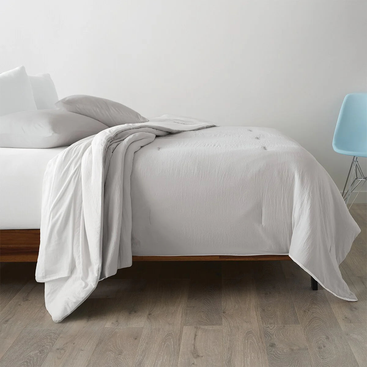 Ella Jayne Reversible Brushed Microfiber Plush Down-Alternative Comforter Set
