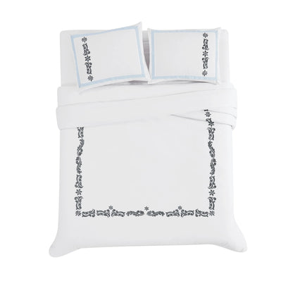 Charisma Cordelia Embroidered 3 Piece Comforter Set