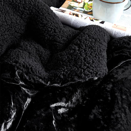Velvet Crush - Coma Inducer? Oversized Comforter Set - Champagne Black