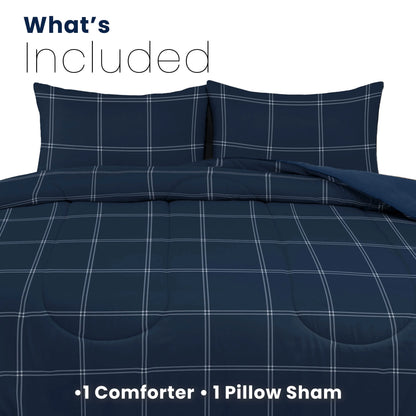 Martex Mf Reversible Comforter Check Comforter Set