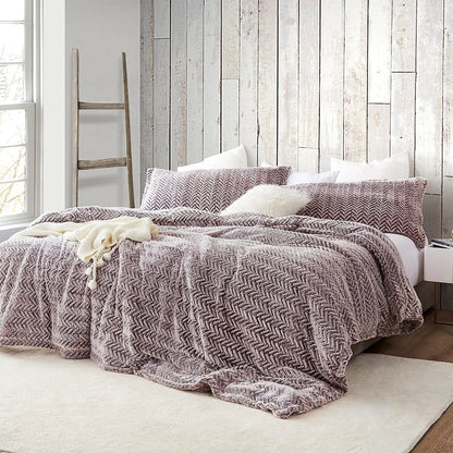 Cozy Peaks? - Coma Inducer? Oversized Comforter Set - Chevron Frosted Sierra