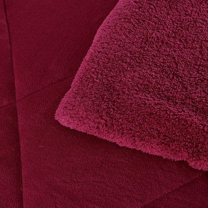 Fleece/ Sherpa Down Alternative 3-piece Comforter Set