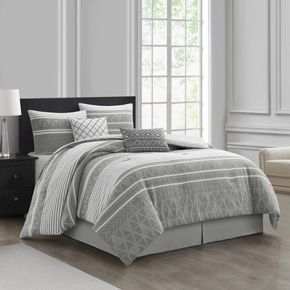 Nanshing Athena 6 Piece Contemporary Geometric Comforter Set
