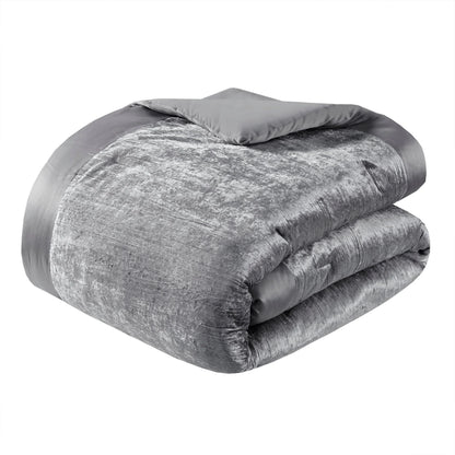 Madison Park Reagan 5 Piece Crinkle Velvet Comforter Set